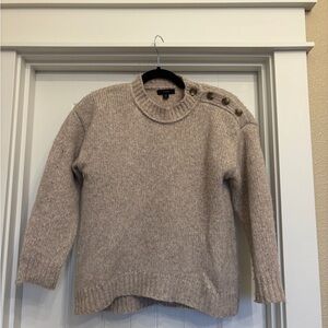 JCREW Tan Cream Cozy Knit Sweater